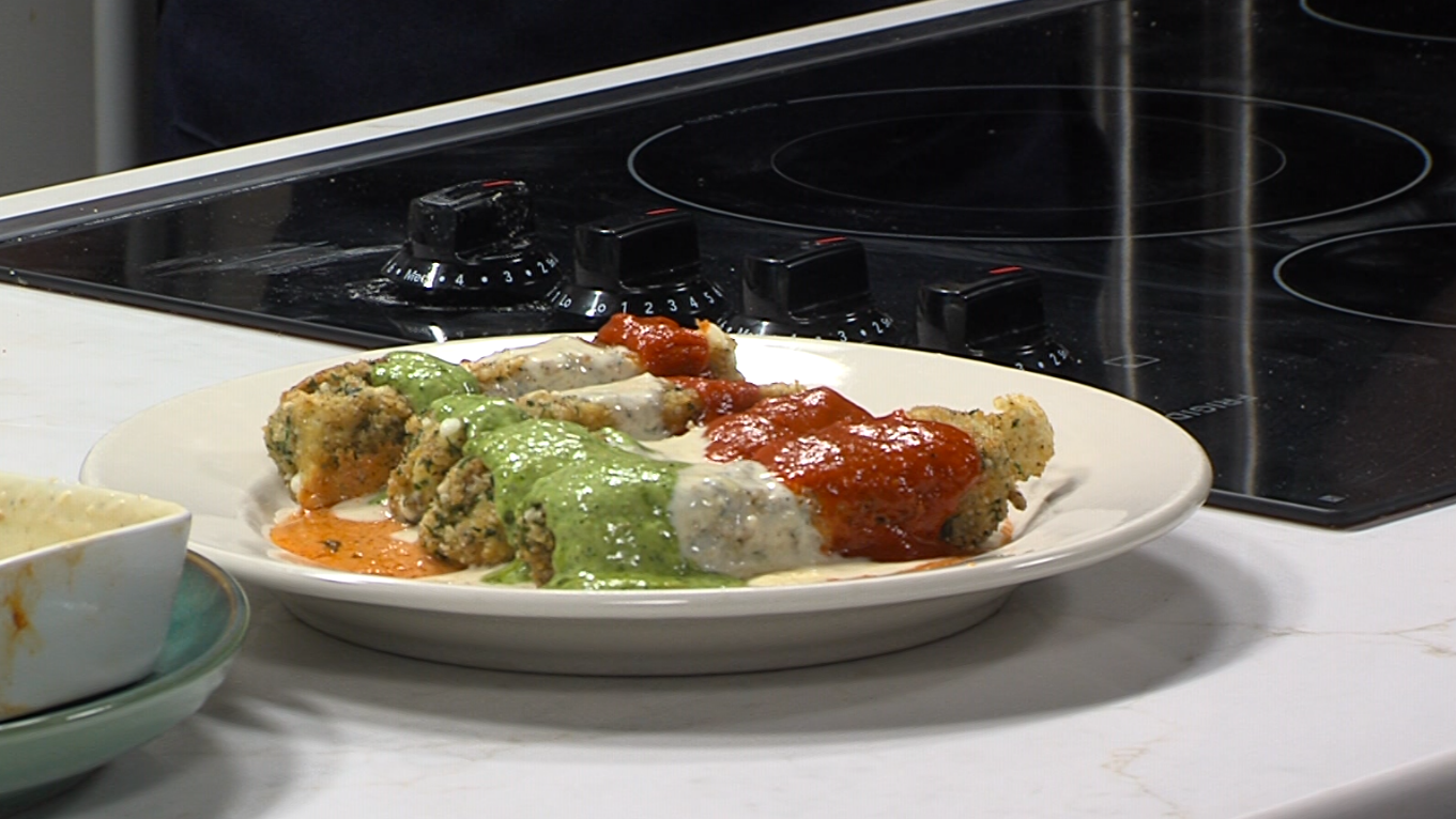 Chef Joe Bellia is in The Kitchen Concepts Kitchen For Mamma Mia Monday Showing us How he Makes Delicious Fried Mozzarella Sticks